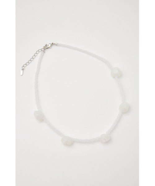 SLY（スライ）の「ROSE BEADS N/C ローズ ビーズ ネックレス（ネックレス・レディース・ブラック/ブルー/ホワイト・FREE）」の6枚目の写真