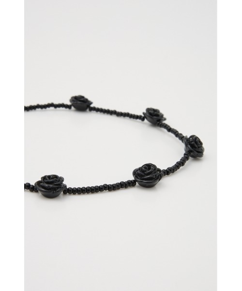 SLY（スライ）の「ROSE BEADS N/C ローズ ビーズ ネックレス（ネックレス・レディース・ブラック/ブルー/ホワイト・FREE）」の10枚目の写真