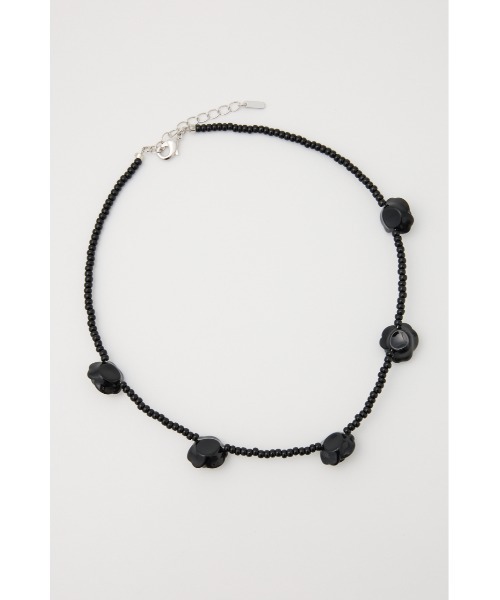 SLY（スライ）の「ROSE BEADS N/C ローズ ビーズ ネックレス（ネックレス・レディース・ブラック/ブルー/ホワイト・FREE）」の11枚目の写真