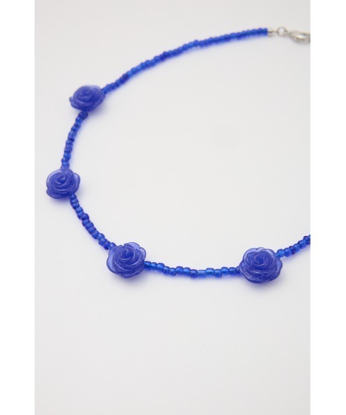 SLY（スライ）の「ROSE BEADS N/C ローズ ビーズ ネックレス（ネックレス・レディース・ブラック/ブルー/ホワイト・FREE）」の14枚目の写真