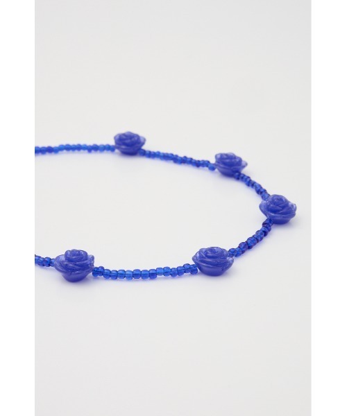 SLY（スライ）の「ROSE BEADS N/C ローズ ビーズ ネックレス（ネックレス・レディース・ブラック/ブルー/ホワイト・FREE）」の15枚目の写真