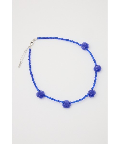 SLY（スライ）の「ROSE BEADS N/C ローズ ビーズ ネックレス（ネックレス・レディース・ブラック/ブルー/ホワイト・FREE）」の16枚目の写真