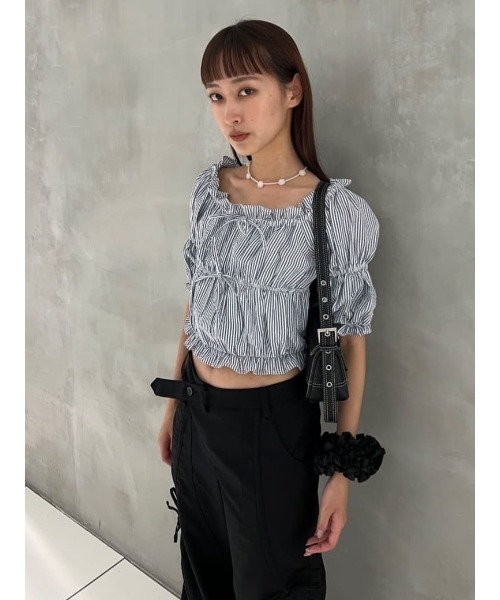 SLY（スライ）の「ROSE BEADS N/C ローズ ビーズ ネックレス（ネックレス・レディース・ブラック/ブルー/ホワイト・FREE）」の21枚目の写真