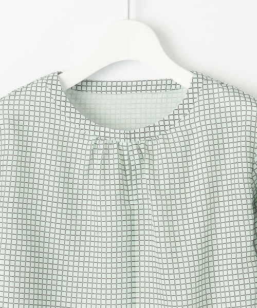 J.PRESS（ジェイプレス）の「チェックプリント カットソー（Tシャツ/カットソー・レディース・ライトグリーン系3/サックスブルー系3/ホワイト系3・LARGE/MEDIUM）」の13枚目の写真