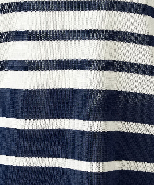 COMME CA ISM（コムサイズム）の「【ウォッシャブル】前後２WAY フレンチスリーブニットTシャツ（ニット/セーター・レディース・ネイビー×ホワイト/ブラック×ホワイト・FREE）」の21枚目の写真