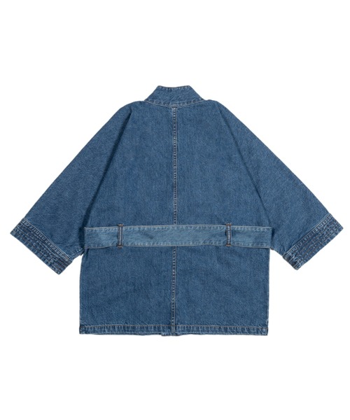 OPULENCE(オーピュレンス)の「Wrap Denim Town Jacket(デニムジャケット・レディース・ブラック/インディゴブルー・FREE)」の7枚目の写真