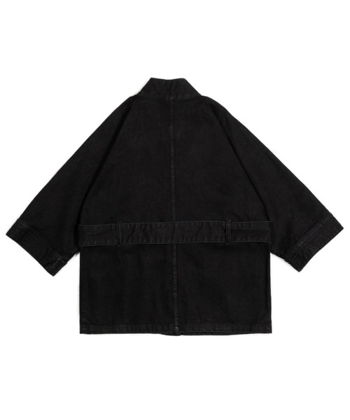 OPULENCE(オーピュレンス)の「Wrap Denim Town Jacket(デニムジャケット・レディース・ブラック/インディゴブルー・FREE)」の12枚目の写真