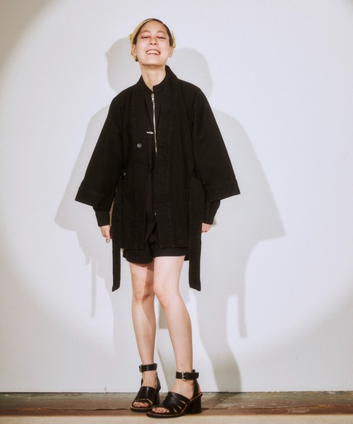 セール】Wrap Denim Town Jacket（デニムジャケット）｜OPULENCE