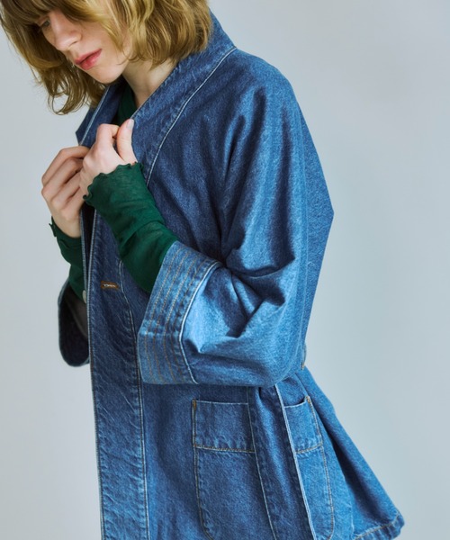 OPULENCE(オーピュレンス)の「Wrap Denim Town Jacket(デニムジャケット・レディース・ブラック/インディゴブルー・FREE)」の18枚目の写真