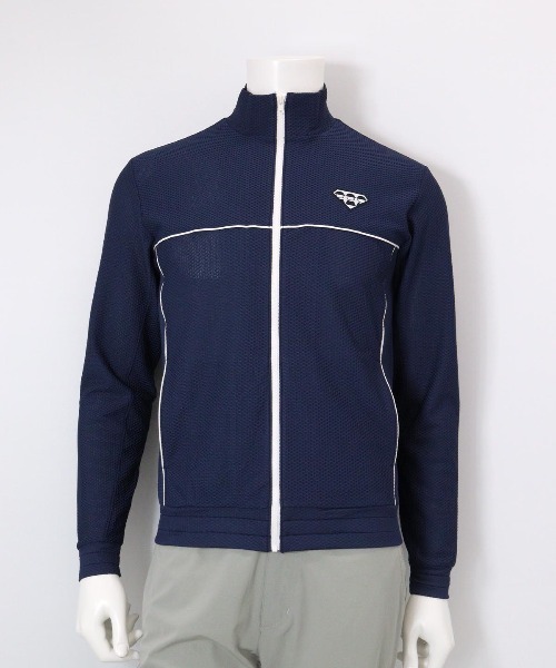 Picone CLUB（ピッコーネクラブ）の「【メンズ】UVパイピングブルゾン（ブルゾン・メンズ・ホワイト/ネイビー・LL/L/M）」の4枚目の写真