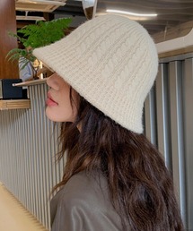 pur chouchou/ニット バケットハット P4436