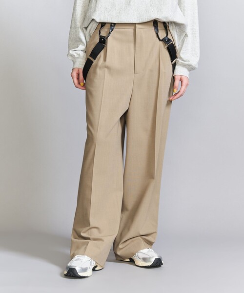 BEAUTY&YOUTH UNITED ARROWS(ビューティーアンドユースユナイテッドアローズ)の「サスペンダー ストレートパンツ -2WAY-(スラックス・レディース・ダークグレー/ベージュ・S/M)」の6枚目の写真
