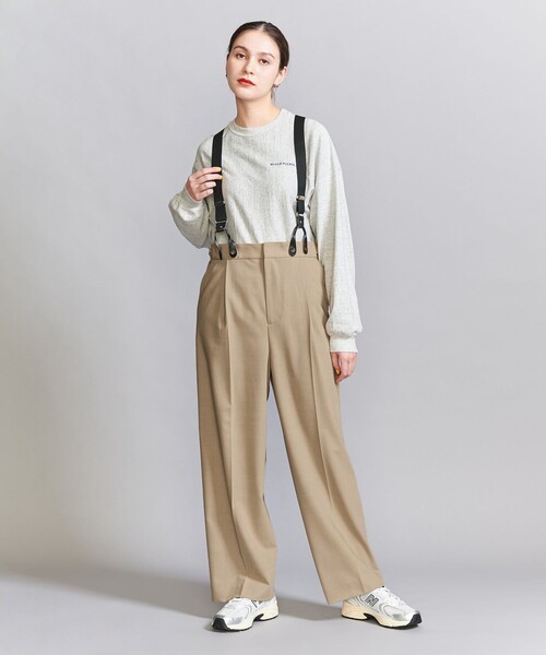 BEAUTY&YOUTH UNITED ARROWS(ビューティーアンドユースユナイテッドアローズ)の「サスペンダー ストレートパンツ -2WAY-(スラックス・レディース・ダークグレー/ベージュ・S/M)」の8枚目の写真