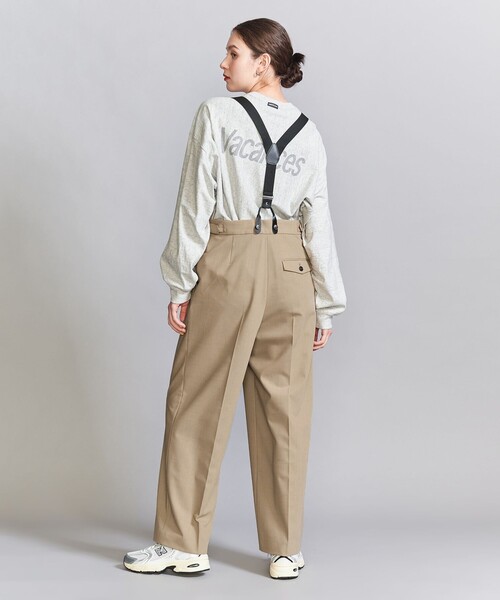 BEAUTY&YOUTH UNITED ARROWS(ビューティーアンドユースユナイテッドアローズ)の「サスペンダー ストレートパンツ -2WAY-(スラックス・レディース・ダークグレー/ベージュ・S/M)」の9枚目の写真