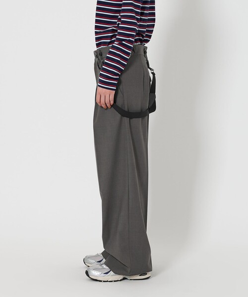 BEAUTY&YOUTH UNITED ARROWS(ビューティーアンドユースユナイテッドアローズ)の「サスペンダー ストレートパンツ -2WAY-(スラックス・レディース・ダークグレー/ベージュ・S/M)」の11枚目の写真