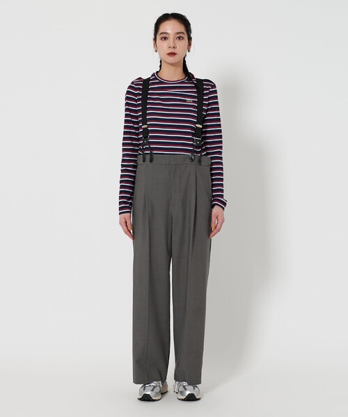 BEAUTY&YOUTH UNITED ARROWS(ビューティーアンドユースユナイテッドアローズ)の「サスペンダー ストレートパンツ -2WAY-(スラックス・レディース・ダークグレー/ベージュ・S/M)」の13枚目の写真