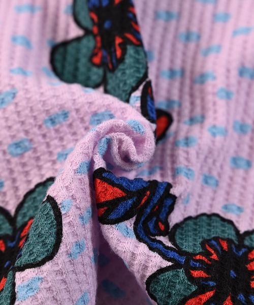 MARKEY'S（マーキーズ）の「総柄ワッフルフレアーパンツ（その他パンツ・キッズ・ピンク/ブラウン/ライトグリーン/ブラック・80/90/100/110/120/130/140/150）」の12枚目の写真