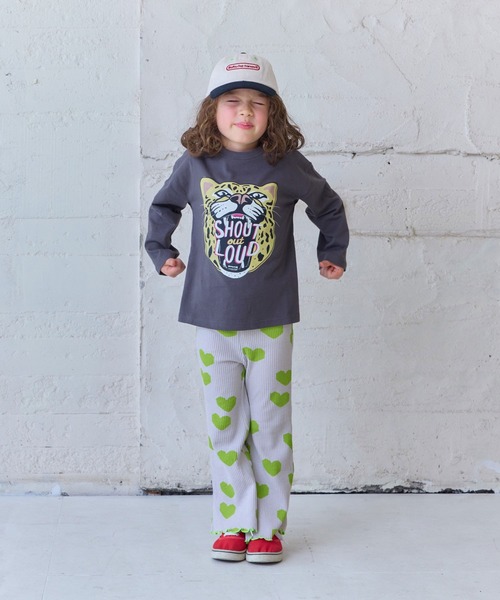 MARKEY'S（マーキーズ）の「総柄ワッフルフレアーパンツ（その他パンツ・キッズ・ピンク/ブラウン/ライトグリーン/ブラック・80/90/100/110/120/130/140/150）」の10枚目の写真