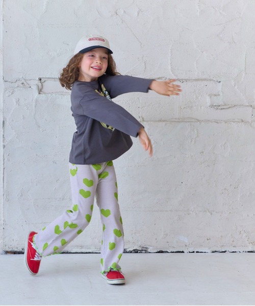 MARKEY'S（マーキーズ）の「総柄ワッフルフレアーパンツ（その他パンツ・キッズ・ピンク/ブラウン/ライトグリーン/ブラック・80/90/100/110/120/130/140/150）」の9枚目の写真