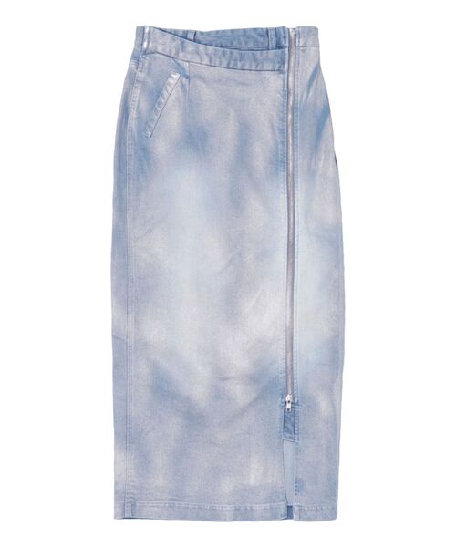 CALNAMUR（カルナムール）の「GLITTER DENIM ZIP TIGHT SKIRT/グリッターデニムジップタイトスカート（スカート・レディース・ライトブルー/インディゴブルー・SMALL/MEDIUM）」の21枚目の写真