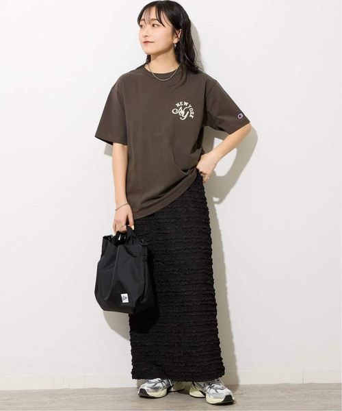 JOURNAL STANDARD relume（ジャーナルスタンダード　レリューム）の「《追加》シャーリングジャガードスカート（スカート・レディース・ブラック・FREE）」の3枚目の写真