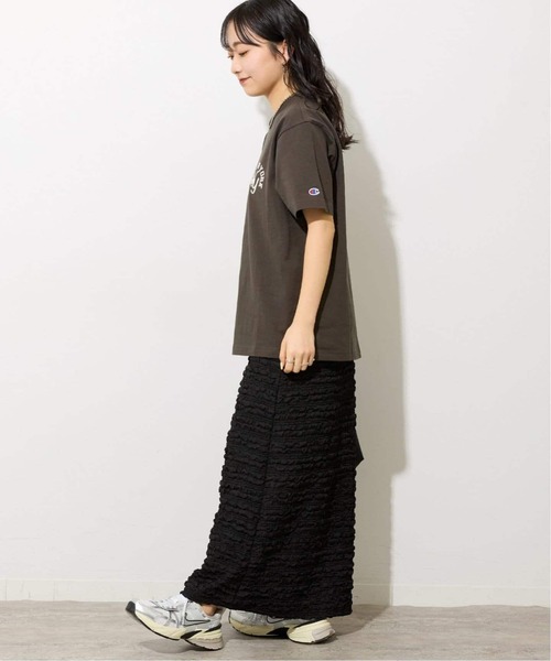 JOURNAL STANDARD relume（ジャーナルスタンダード　レリューム）の「《追加》シャーリングジャガードスカート（スカート・レディース・ブラック・FREE）」の4枚目の写真