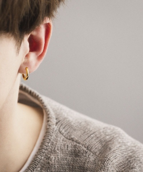 シルバー フープ ピアス（ピアス（両耳用））｜4℃ HOMME+（ヨンドシー