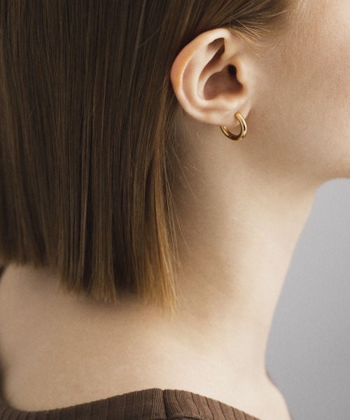 シルバー フープ ピアス（ピアス（両耳用））｜4℃ HOMME+（ヨンドシー