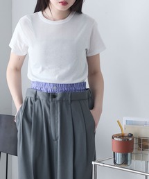 【forksy.】【Robert P. Miller】ロバート ピー ミラー シアー コンパクト クルーネックTシャツ