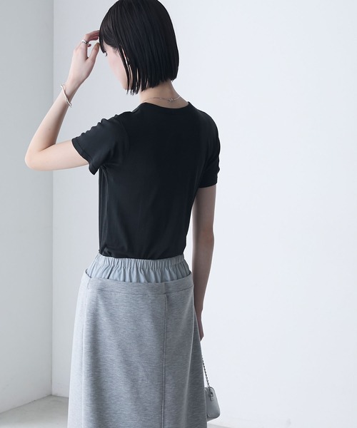 MILLER(ミラー)の「【forksy.】【Robert P. Miller】ロバート ピー ミラー シアー コンパクト クルーネックTシャツ(Tシャツ/カットソー・レディース・シャーベット/オフホワイト/ライトグリーン/ブラック・FREE)」の21枚目の写真