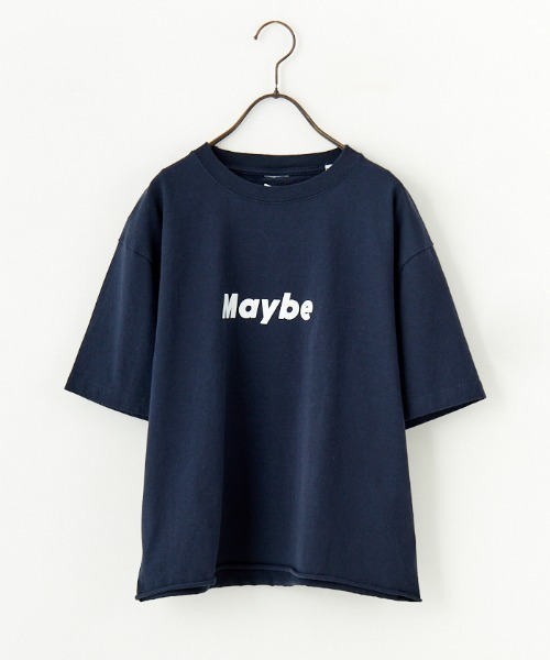 FUNG（ファング）の「[FUNG/ファング] MAYBE カットオフプリントTシャツ（Tシャツ/カットソー・レディース・ネイビー・M）」の12枚目の写真
