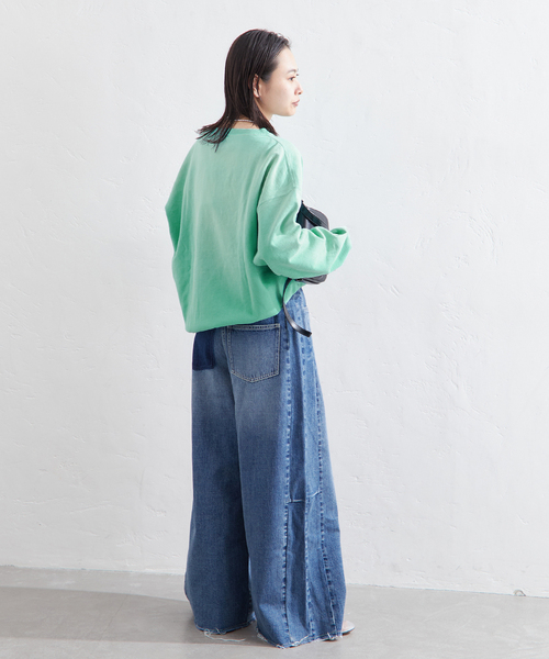 RIDING HIGH(ライディングハイ)の「別注【RIDING HIGH/ライディングハイ】 VINTAGE風スウェット(スウェット・レディース・ピンク/グリーン/ブルー・FREE)」の7枚目の写真