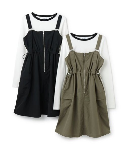 セール】【LTXC】インナーつきドローコードジャンスカ