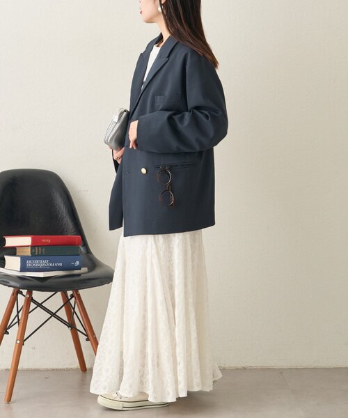 CIAOPANIC TYPY（チャオパニックティピー）の「レース・チェック柄マーメイドスカート（スカート・レディース・ホワイト/ブラック/イエロー・ONE SIZE）」の12枚目の写真