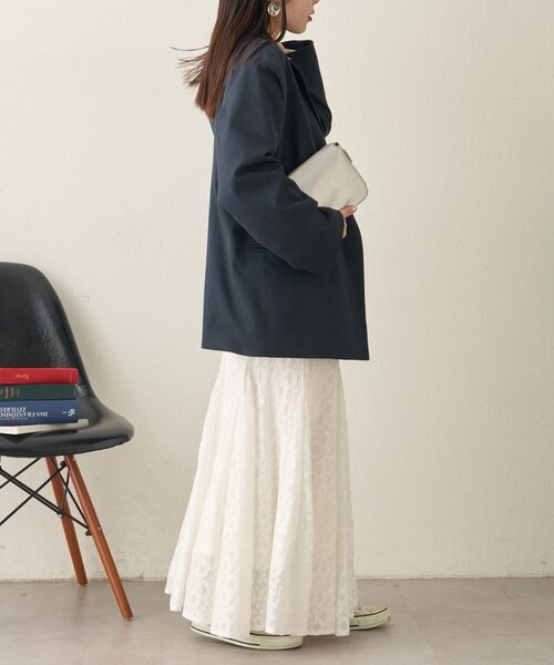 CIAOPANIC TYPY（チャオパニックティピー）の「レース・チェック柄マーメイドスカート（スカート・レディース・ホワイト/ブラック/イエロー・ONE SIZE）」の13枚目の写真