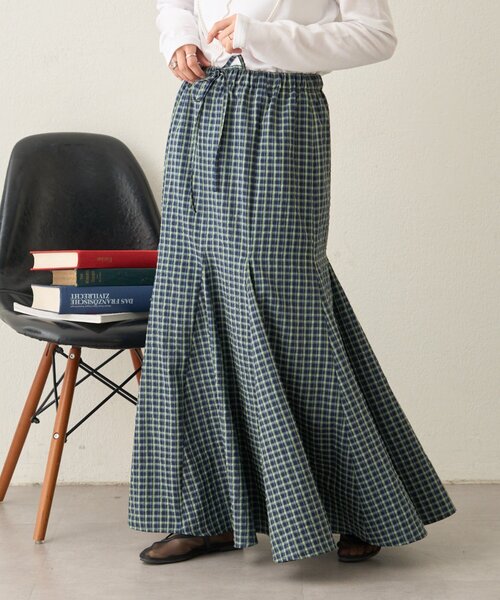 CIAOPANIC TYPY（チャオパニックティピー）の「レース・チェック柄マーメイドスカート（スカート・レディース・ホワイト/ブラック/イエロー・ONE SIZE）」の14枚目の写真