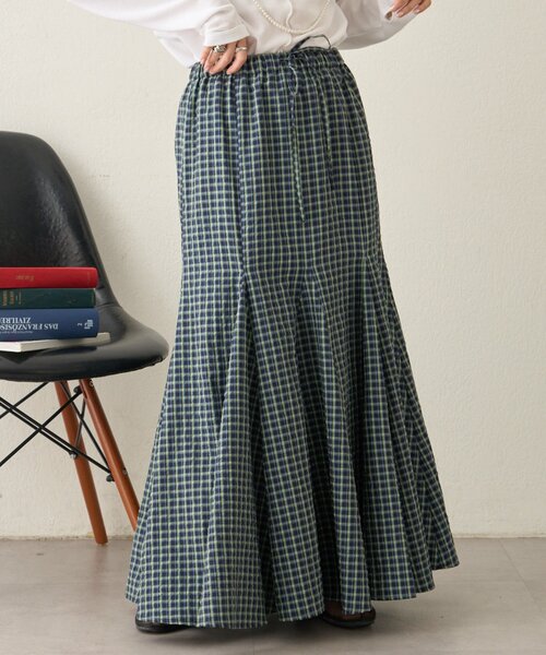 CIAOPANIC TYPY（チャオパニックティピー）の「レース・チェック柄マーメイドスカート（スカート・レディース・ホワイト/ブラック/イエロー・ONE SIZE）」の16枚目の写真