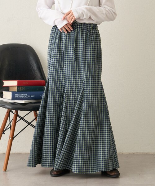 CIAOPANIC TYPY（チャオパニックティピー）の「レース・チェック柄マーメイドスカート（スカート・レディース・ホワイト/ブラック/イエロー・ONE SIZE）」の17枚目の写真