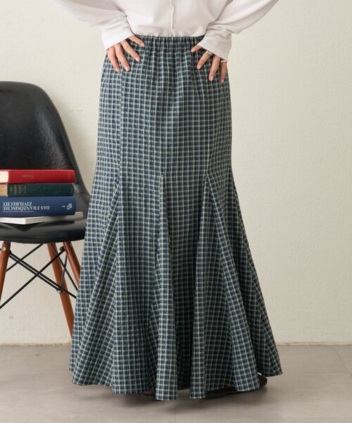 CIAOPANIC TYPY（チャオパニックティピー）の「レース・チェック柄マーメイドスカート（スカート・レディース・ホワイト/ブラック/イエロー・ONE SIZE）」の20枚目の写真