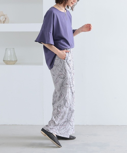 n'OrLABEL(ノアールレーベル)の「『線画プリントイージーパンツ』(その他パンツ・レディース・グレイッシュベージュ/ブラック/グリーン・2/1)」の21枚目の写真