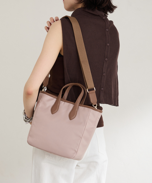 LE TALON（ルタロン）の「LE TALON ナイロンコンビ M TOTE（トートバッグ・レディース・ベージュ/ブラック・FREE）」の16枚目の写真