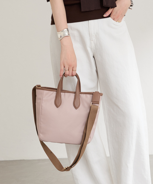 LE TALON（ルタロン）の「LE TALON ナイロンコンビ M TOTE（トートバッグ・レディース・ベージュ/ブラック・FREE）」の17枚目の写真