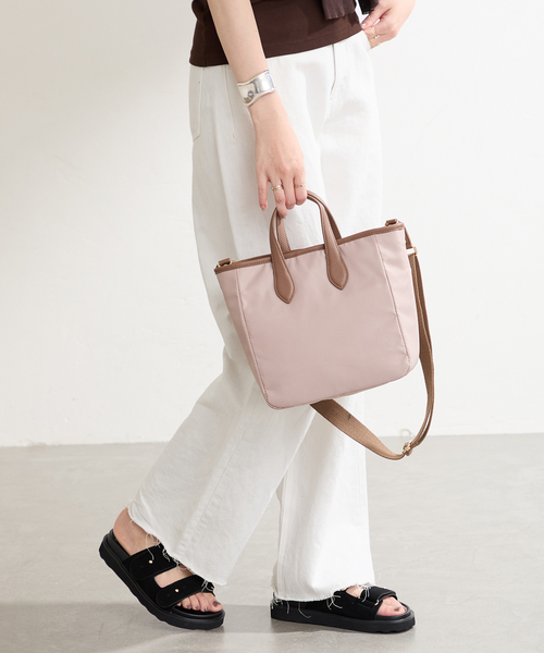 LE TALON（ルタロン）の「LE TALON ナイロンコンビ M TOTE（トートバッグ・レディース・ベージュ/ブラック・FREE）」の18枚目の写真