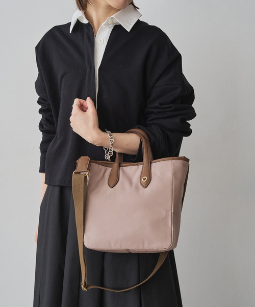 LE TALON（ルタロン）の「LE TALON ナイロンコンビ M TOTE（トートバッグ・レディース・ベージュ/ブラック・FREE）」の9枚目の写真