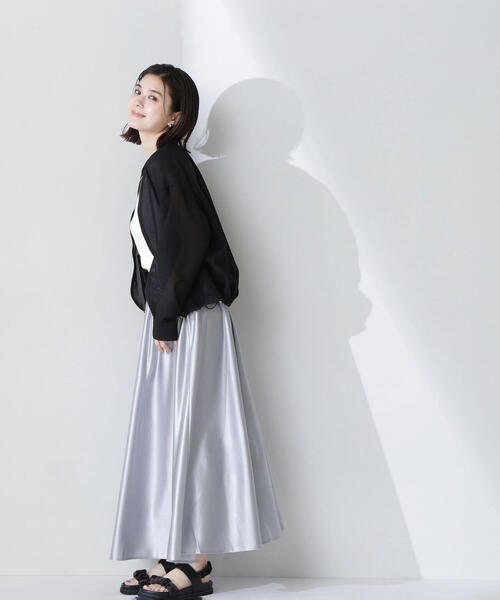 NATURAL BEAUTY BASIC（ナチュラルビューティーベーシック）の「◇【Oggi掲載】メッシュブルゾン（ブルゾン・レディース・ブラック/オフホワイト・FREE）」の13枚目の写真