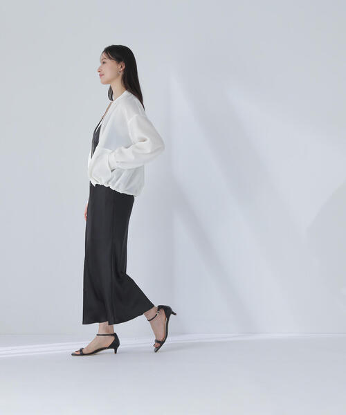 NATURAL BEAUTY BASIC（ナチュラルビューティーベーシック）の「◇【Oggi掲載】メッシュブルゾン（ブルゾン・レディース・ブラック/オフホワイト・FREE）」の17枚目の写真