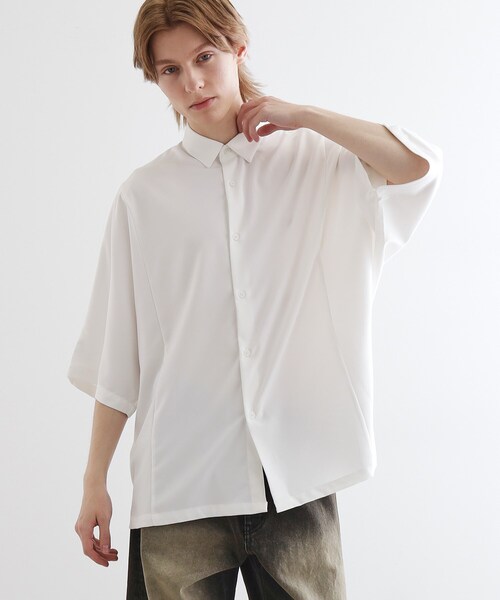 tk.TAKEO KIKUCHI(ティーケータケオキクチ)の「アソートドルマンシャツ(シャツ/ブラウス・メンズ・ホワイト/ライトグレー/ブラック/ベージュ系4/ブルー系4・02/03)」の11枚目の写真