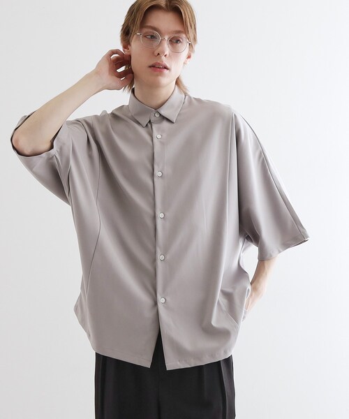 tk.TAKEO KIKUCHI(ティーケータケオキクチ)の「アソートドルマンシャツ(シャツ/ブラウス・メンズ・ホワイト/ライトグレー/ブラック/ベージュ系4/ブルー系4・02/03)」の15枚目の写真