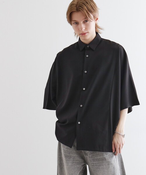 tk.TAKEO KIKUCHI(ティーケータケオキクチ)の「アソートドルマンシャツ(シャツ/ブラウス・メンズ・ホワイト/ライトグレー/ブラック/ベージュ系4/ブルー系4・02/03)」の19枚目の写真