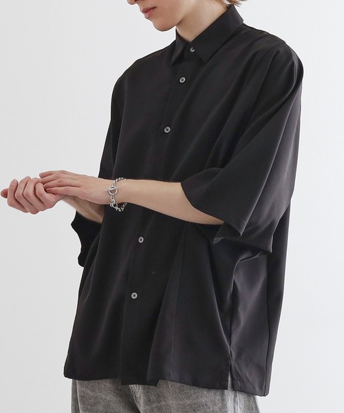 tk.TAKEO KIKUCHI(ティーケータケオキクチ)の「アソートドルマンシャツ(シャツ/ブラウス・メンズ・ホワイト/ライトグレー/ブラック/ベージュ系4/ブルー系4・02/03)」の3枚目の写真